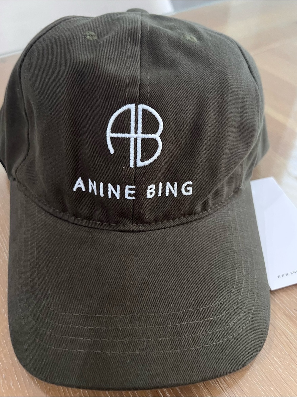 Anine Bing- Forest Green Sport Logo Cap - NWT.
